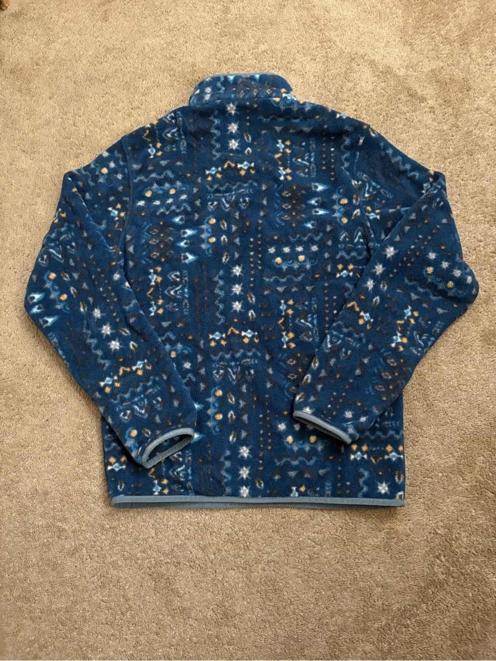 Patagonia Synchilla Fleece Pullover Men's Size S Wandering Woods Tidepool Blue